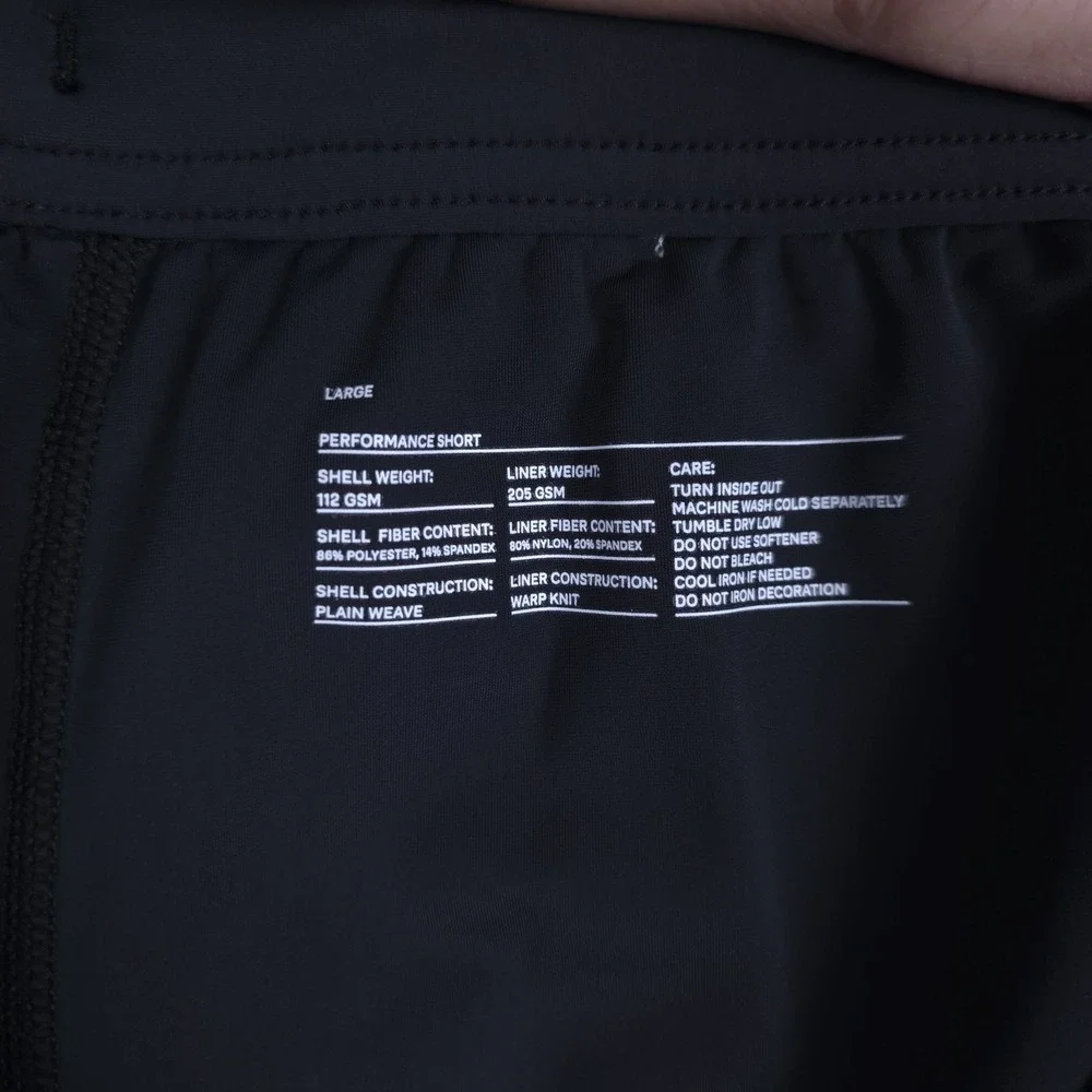 IBKUL Performance Shorts Mens Large Gray Lined Athletic Stretch Gym Running